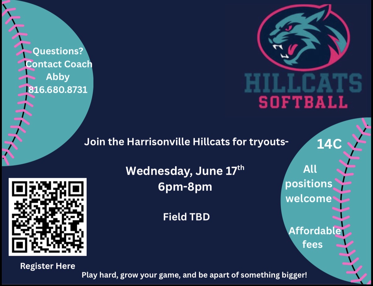 Hillcats 14u-Mainard tryout flyer